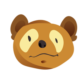 Cartoon meerkat head clipart