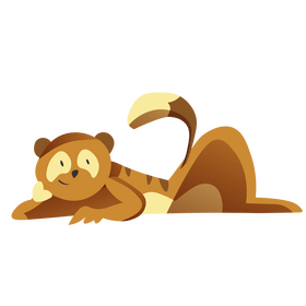 Meerkat liying clipart