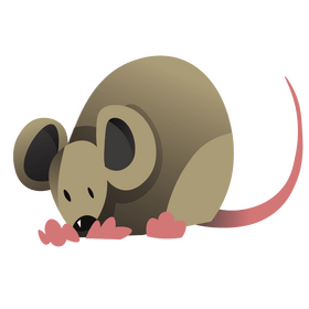 Gray mouse clipart