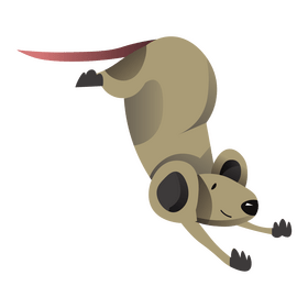 Mouse sleeping clipart
