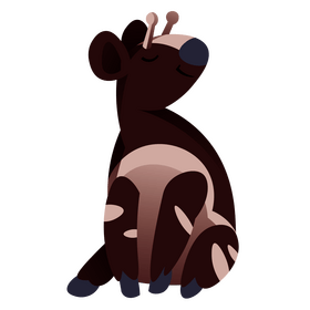 Cute okapi clipart