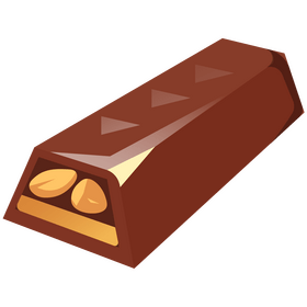 Peanut chocolate bar clipart