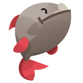 Cartoon piranha happy clipart