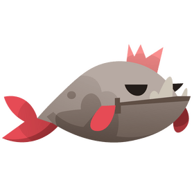 Piranha king clipart