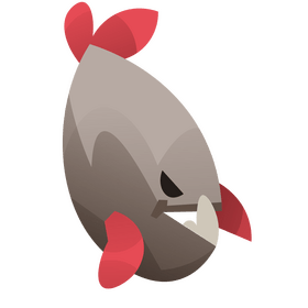 Piranha swimming clipart