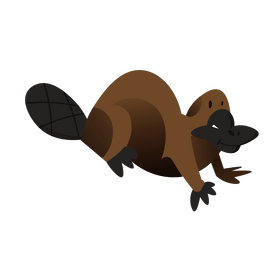 Platypus funny clipart