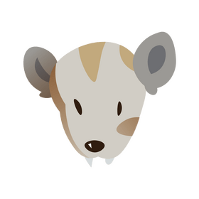 Possum head clipart