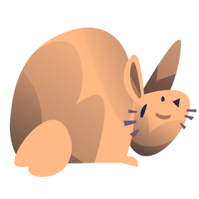 Adorable rabbit smiling clipart