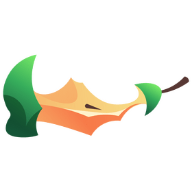 Pear eaten clipart