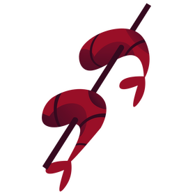 Shrimp stick clipart