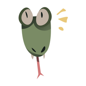 Cartoon snake head clipart