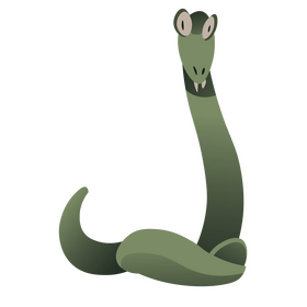 Cartoon snake long clipart