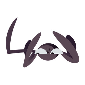 Spider upside down clipart