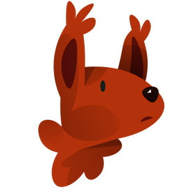 Cartoon squirrel head clipart