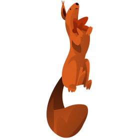 Cute squirrel clipart