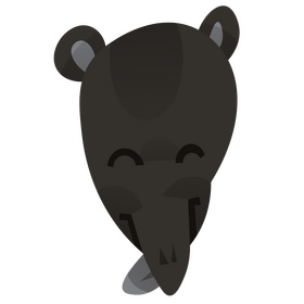 Tapir tongue clipart
