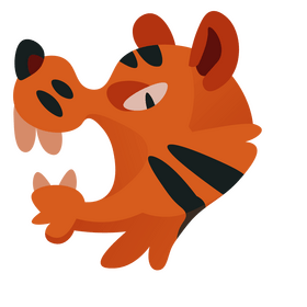 Tiger roar clipart