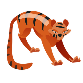 Tiger cartoon clipart