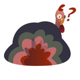 Turkey question clipart