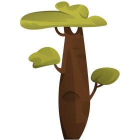 Australia tree baobab clipart