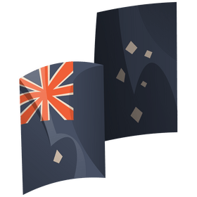 Australia flag clipart