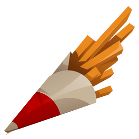 Belgium fries clipart