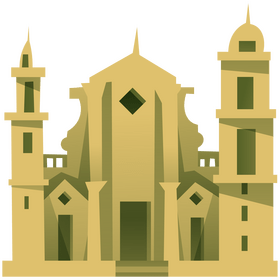 Cuba church clipart