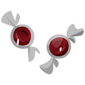 Pomegranate candy clipart