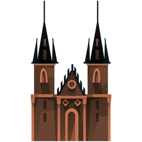 Czech republic cathedral clipart
