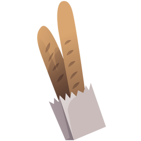 French baguettes clipart