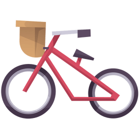 French bicycle clipart
