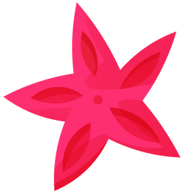 Pink star clipart