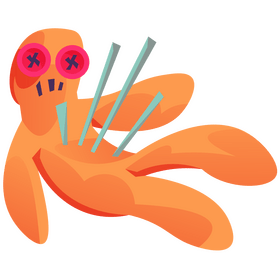 Voodoo doll clipart