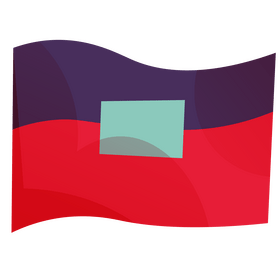 Haiti flag clipart