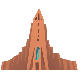 Iceland church clipart