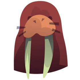 Icelandic walrus clipart