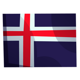 Iceland flag clipart