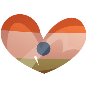 India heart flag cartoon clipart