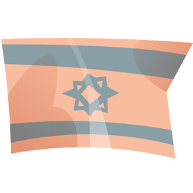 Israel flag clipart