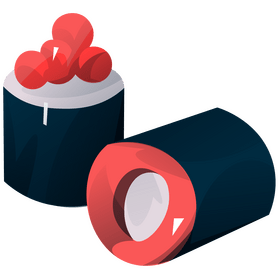 Japan sushi rolls clipart