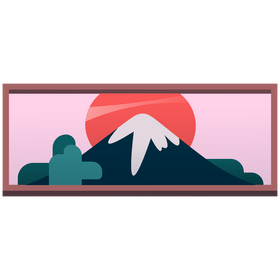Mount Fuji clipart