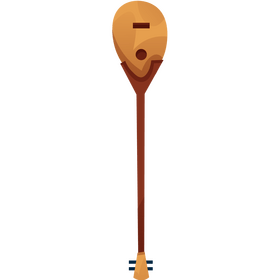 Kazakh dombra clipart
