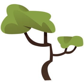 African tree cartoon clipart