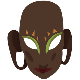 African mask clipart