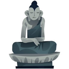 Buddha statue clipart