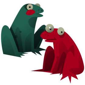 Madagascar frogs clipart