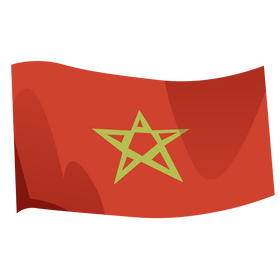 Morocco flag clipart