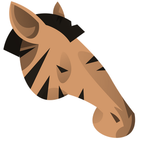Zebra head clipart