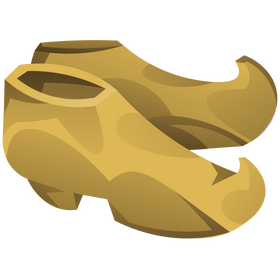 Clog shoes clipart