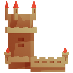 Belem Tower castle clipart